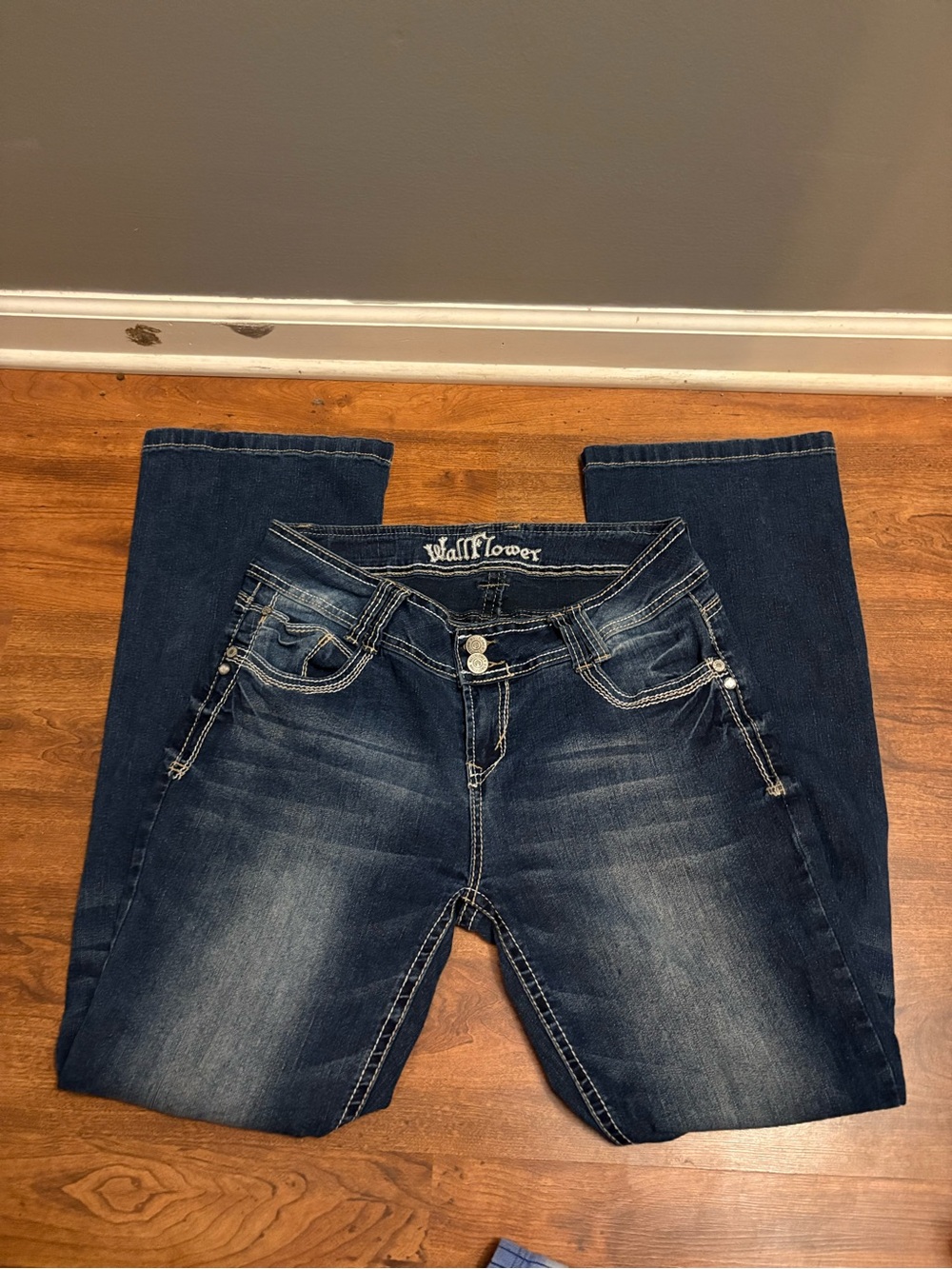Wildflowers Women's Dark Blue Bootcut Jeans